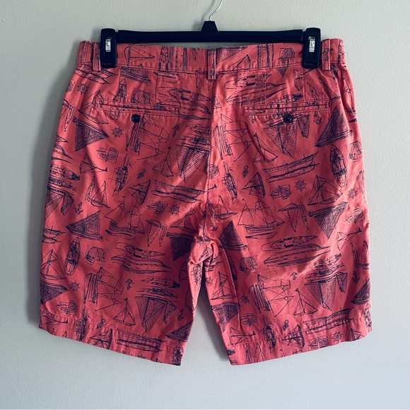 Polo Ralph Lauren Men's Pink & Blue Boat Print Classic Fit 9 Shorts Size 32 - Picture 10 of 12